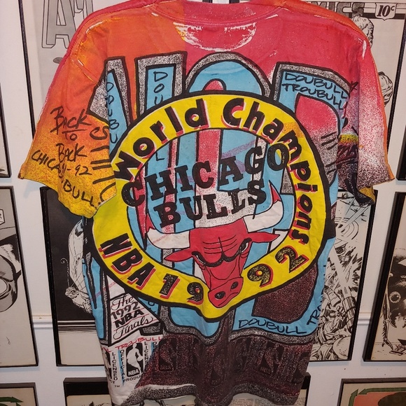 ❎SOLD❎ Vintage Chicago Bulls 1992 Champs Shirt - Picture 6 of 8
